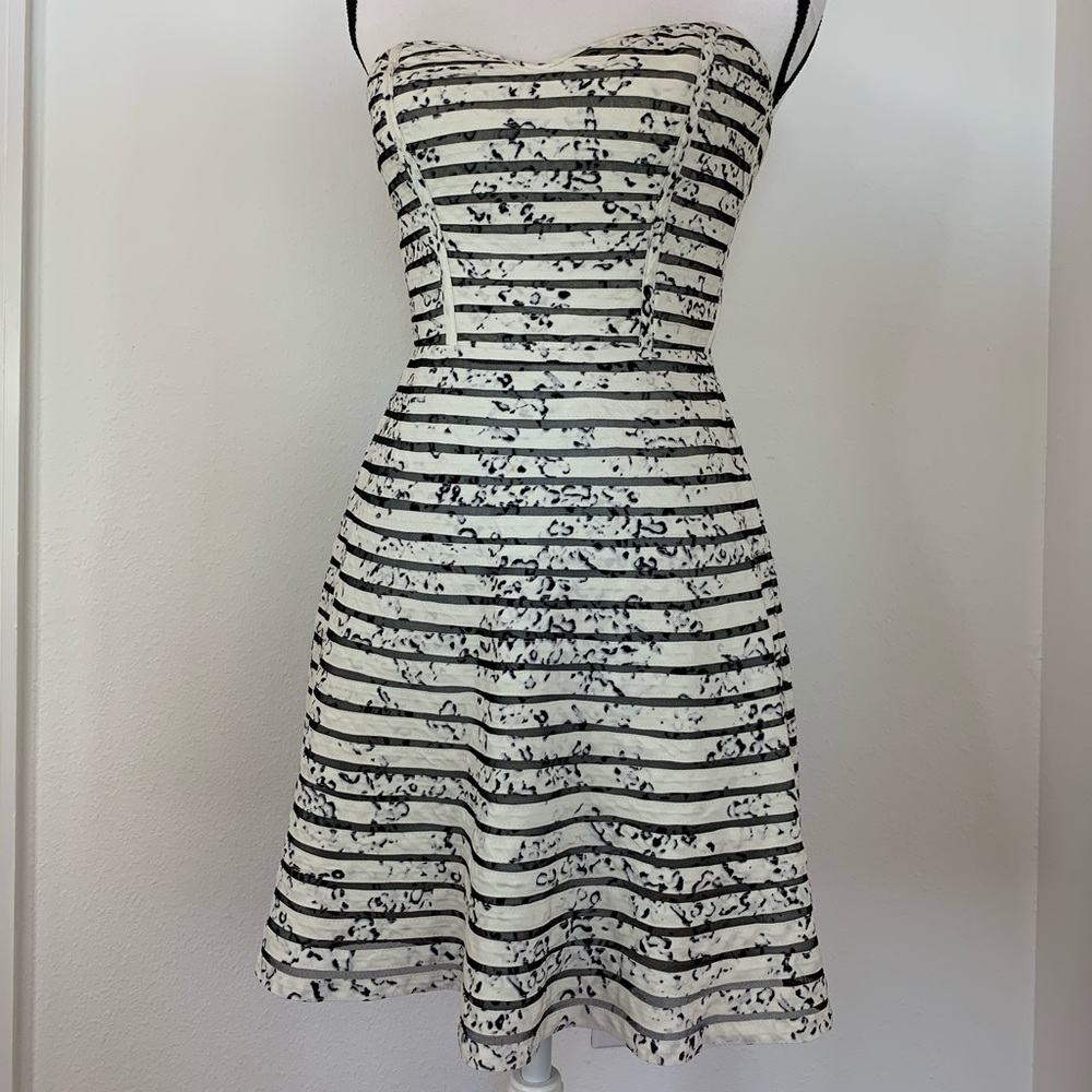 Parker cocktail dress women strapless 100% Silk